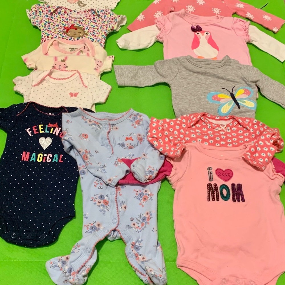 Newborn Girl Onesie Bundle